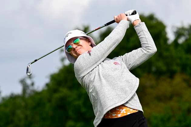 HELSINGBORG, SWEDEN 20240606 Swedens Madelene Sagström tees off on hole 4 during the Volvo Car Scandinavian Mixed on the Tournament Course at Vasatorps Golfklubb outside Helsingborg HELSINGBORG SWEDEN x10030x  Copyright: xJonasxEkströmer TTx VOLVO CAR SCANDINAVIAN MIXED