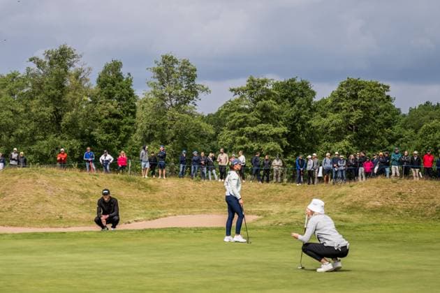 240606 During the first round of the 2024 Scandinavian Mixed Golf Tournament on June 6, 2024 in Helsingborg Photo Petter Arvidson BILDBYRAN kod PA PA0826 golf scandinavian mixed bbeng volvo car scandinavian mixed  Copyright: PETTERxARVIDSON BB240606PA082