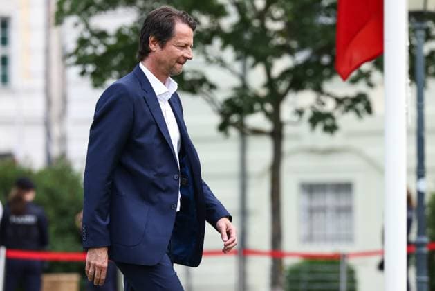 SOCCER - UEFA EURO, EM, Europameisterschaft,Fussball 2024 VIENNA,AUSTRIA,06.JUN.24 - SOCCER - UEFA European Championship, EM, Europameisterschaft preview, farewell ceremony OEFB Team. Image shows sporting director Peter Schoettel (AUT).  GEPAxpictures xArminxRauthner