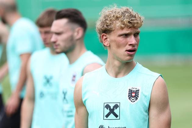 SOCCER - UEFA EURO, EM, Europameisterschaft,Fussball 2024 VIENNA,AUSTRIA,06.JUN.24 - SOCCER - UEFA European Championship, EM, Europameisterschaft preview, OEFB training camp, training. Image shows Leopold Querfeld (AUT).  GEPAxpictures xArminxRauthner