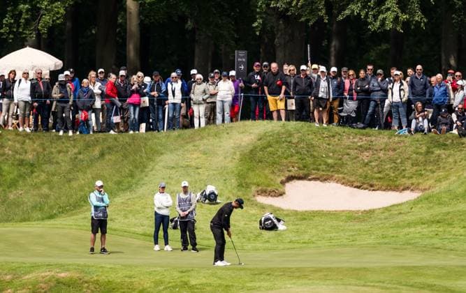 240606 During the first round of the 2024 Scandinavian Mixed Golf Tournament on June 6, 2024 in Helsingborg Photo Petter Arvidson BILDBYRAN kod PA PA0826 golf scandinavian mixed bbeng volvo car scandinavian mixed  Copyright: PETTERxARVIDSON BB240606PA111