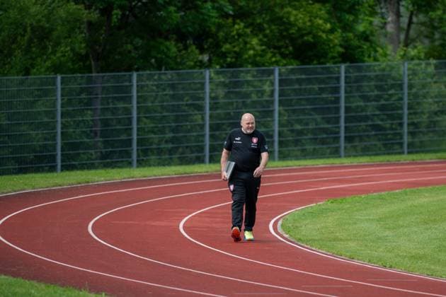 Physiotherapist Pavel Kolar at the Czech national football team s training camp before the European Football Championships in Schladming, Germany, June 6, 2024. (CTKxPhoto VaclavxPancer) CTKPhotoP2024060604599  CTKPhotoP2024060604599