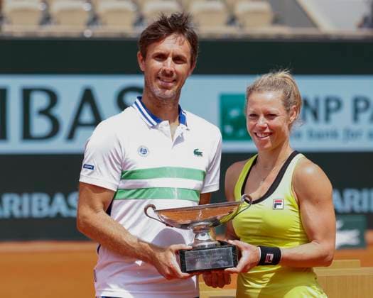 Laura Siegemund GER , Edouard Roger Vasselin FRA , Mixed Doubles, Award Ceremony, Presentation Tennis French Open 2024 Roland Garros Paris France 6 June 2024 Copyright: xJuergenxHasenkopfx