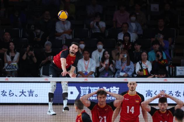 Tobias Brand (GER), JUNE 6, 2024 - Volleyball : FIVB Volleyball Nations League 2024 Men s Preliminary Round between Bulgaria - Germany at West Japan General Exhibition Center, Fukuoka, Japan. Noxthirdxpartyxsales  (255565970)