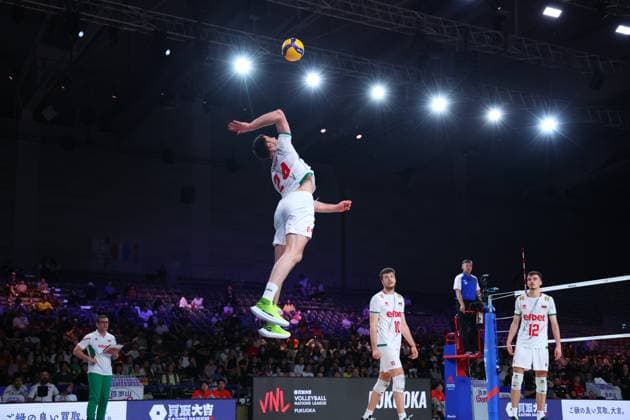 Iliya Petkov (BUL), JUNE 6, 2024 - Volleyball : FIVB Volleyball Nations League 2024 Men s Preliminary Round between Bulgaria - Germany at West Japan General Exhibition Center, Fukuoka, Japan. Noxthirdxpartyxsales  (255566038)