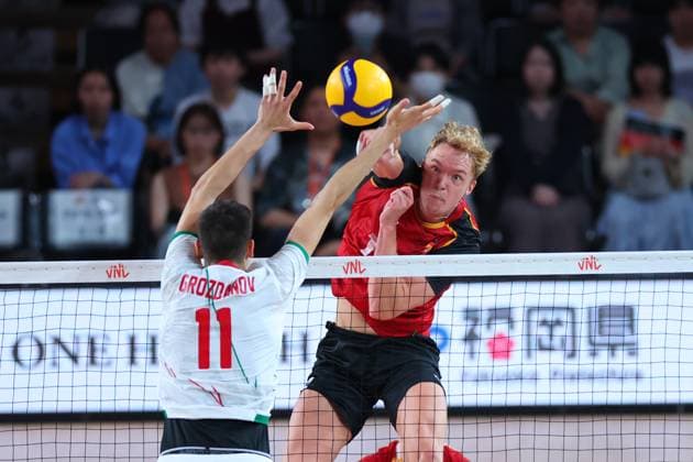 Anton Brehme (GER), JUNE 6, 2024 - Volleyball : FIVB Volleyball Nations League 2024 Men s Preliminary Round between Bulgaria - Germany at West Japan General Exhibition Center, Fukuoka, Japan. Noxthirdxpartyxsales  (255565987)