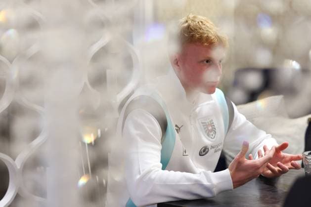 SOCCER - UEFA EURO, EM, Europameisterschaft,Fussball 2024 VIENNA,AUSTRIA,06.JUN.24 - SOCCER - UEFA European Championship, EM, Europameisterschaft preview, OEFB training camp, press conference, PK, Pressekonferenz Image shows Nicolas Seiwald (AUT). GEPAxpictures xArminxRauthner