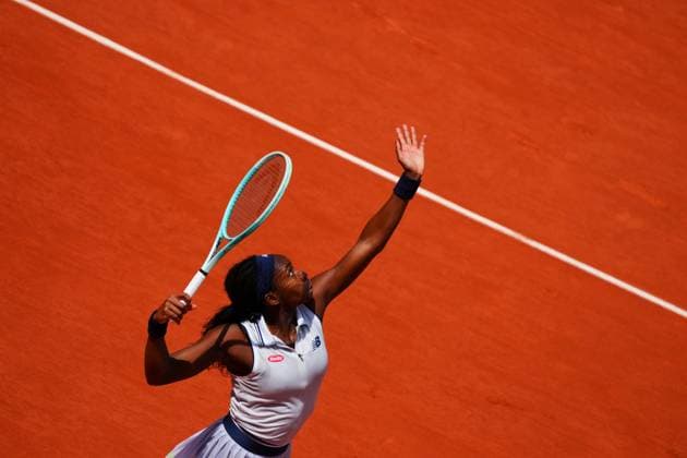 Coco Gauff in semi-final action French Open Tennis, Day 12, Tennis, Roland Garros, Paris, France - 06 June 2024  Copyright: xJavierxGarcia Shutterstockx 14521936q