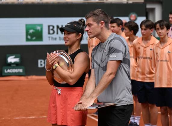 2024 Roland Garros Mixed doubles final Laura Siegemund GER Edouard Roger Vasselin FRA vs Desirae Krawczyk USA Neal Skupski GBR