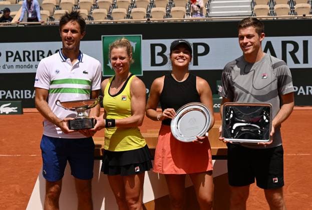 2024 Roland Garros Mixed doubles final Laura Siegemund GER Edouard Roger Vasselin FRA vs Desirae Krawczyk USA Neal Skupski GBR