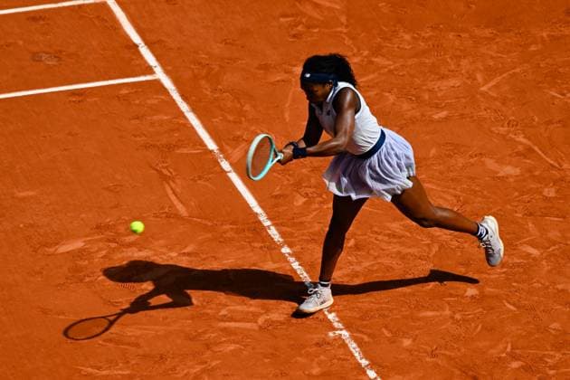 Coco Gauff ( USA ) during the 2024 French Open at Roland Garros on June 6, 2024 in Paris, France. ( Photo by federico pestellini panoramic ) - TENNIS : Roland Garros 2024 - Internationaux de France - 06 06 2024 FedericoPestellini Panoramic 