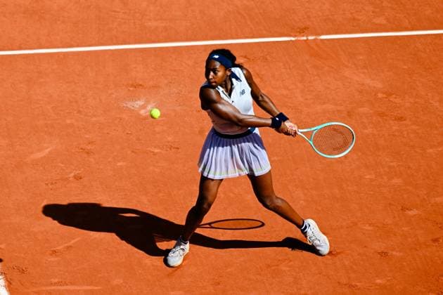 Coco Gauff ( USA ) during the 2024 French Open at Roland Garros on June 6, 2024 in Paris, France. ( Photo by federico pestellini panoramic ) - TENNIS : Roland Garros 2024 - Internationaux de France - 06 06 2024 FedericoPestellini Panoramic 