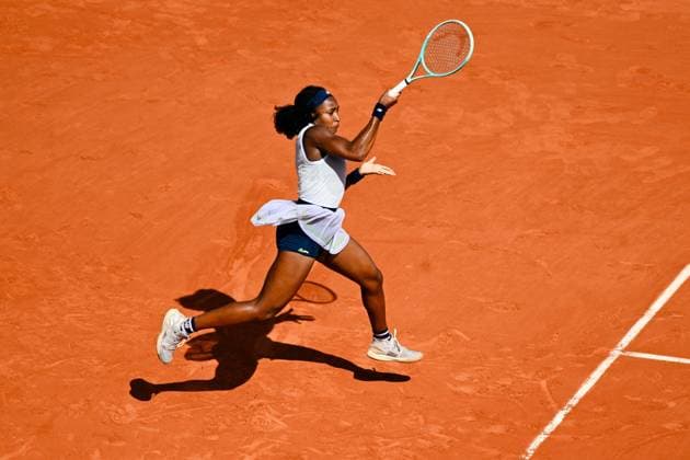 Coco Gauff ( USA ) during the 2024 French Open at Roland Garros on June 6, 2024 in Paris, France. ( Photo by federico pestellini panoramic ) - TENNIS : Roland Garros 2024 - Internationaux de France - 06 06 2024 FedericoPestellini Panoramic 