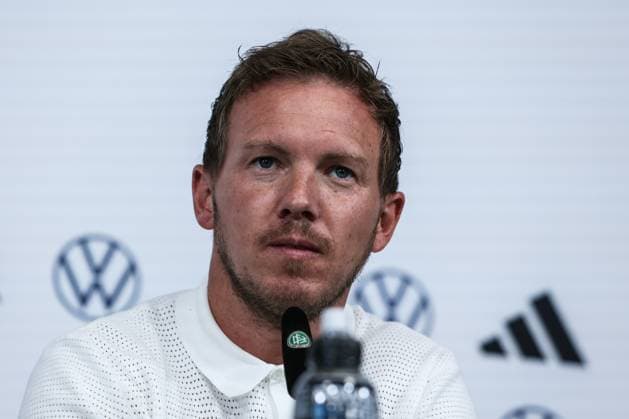 Sport, Football, National team Season 2023 24 Press conference Germany before the international match against Greece 06 06 2024, BORUSSIA PARK Julian Nagelsmann Coach Germany Mönchengladbach BORUSSIA PARK North Rhine-Westphalia Germany