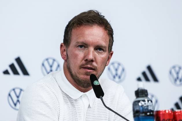 Sport, Football, National team Season 2023 24 Press conference Germany before the international match against Greece 06 06 2024, BORUSSIA PARK Julian Nagelsmann Coach Germany Mönchengladbach BORUSSIA PARK North Rhine-Westphalia Germany