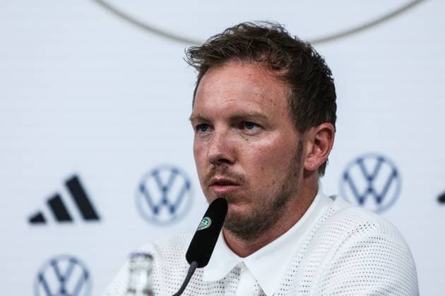 Sport, Football, National team Season 2023 24 Press conference Germany before the international match against Greece 06 06 2024, BORUSSIA PARK Julian Nagelsmann Coach Germany Mönchengladbach BORUSSIA PARK North Rhine-Westphalia Germany