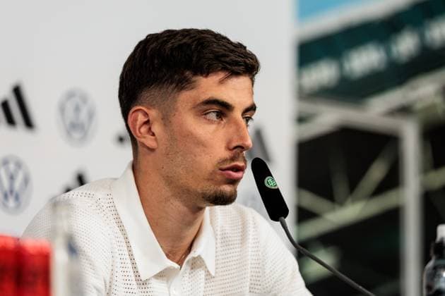 International match Germany Greece Closing press conference Germany 06 06 2024 Kai Havertz Germany, 7 International match Germany Greece Closing press conference Germany Borussia Park, Mönchengladbach on 06 06 2024 Copyright: xBEAUTIFULxSPORTS Wunderlx