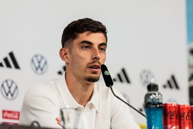 International match Germany Greece Closing press conference Germany 06 06 2024 Kai Havertz Germany, 7 International match Germany Greece Closing press conference Germany Borussia Park, Mönchengladbach on 06 06 2024 Copyright: xBEAUTIFULxSPORTS Wunderlx
