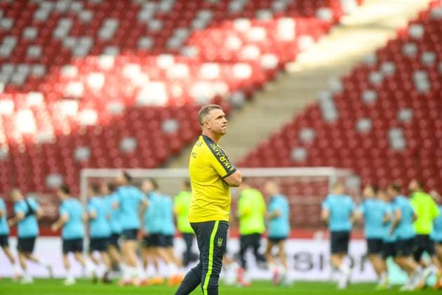 WARSZAWA 06.06.2024 TRENING REPREZENTACJI UKRAINY PRZED MECZEM POLSKA-UKRAINA --- UKRAINE FOOTBALL national team, Nationalteam TRAINING IN WARSAW BEFORE THE MATCH POLAND - UKRAINE SERHIJ REBROW FOT. JACEK PRONDZYNSKI FOTOPYK NEWSPIX.PL --- Newspix.pl  240606JAC051