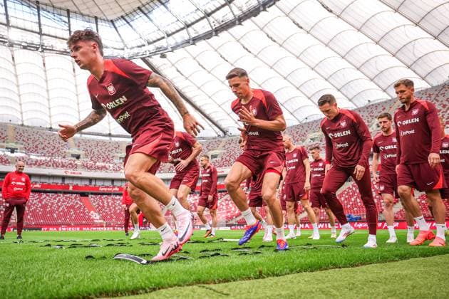 06.06.2024 WARSZAWA, STADION PGE NARODOWY PILKA NOZNA (FOOTBALL) ZGRUPOWANIE REPREZENTACJI POLSKI PRZED MISTRZOSTWAMI EUROPY - EURO 2024 ( UEFA EURO, EM, Europameisterschaft,Fussball 2024 POLISH national team, Nationalteam TRAINING CAMP ) KONFERENCJA PRASOWA I TRENING REPREZENTACJI POLSKI PRZED MECZEM TOWARZYSKIM Z UKRAINA NZ NIKOLA ZALEWSKI FOTO LUKASZ GROCHALA CYFRASPORT NEWSPIX.PL --- Newspix.pl  20240606CSLG0117