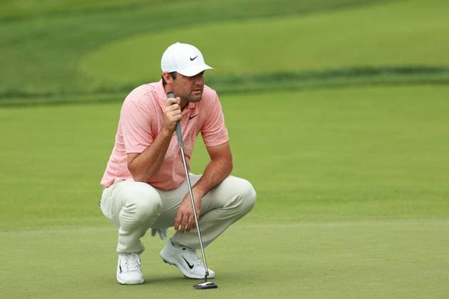 The Memorial Tournament Scottie Scheffler of the United States lines up his putt on the first green during Day One of The Memorial Tournament presented by Workday at Muirfield Village Golf Club in Dublin, Ohio, USA on Thursday, June 6, 2024. Dublin Ohio United States  Copyright: xJorgexLemusx originalFilename:lemus-thememor240606_npIdr.jpg