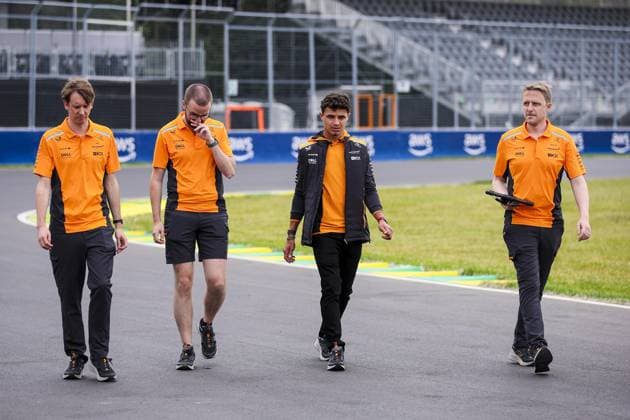 NORRIS Lando (gbr), McLaren F1 Team MCL38, portrait during the Formula 1 AWS Grand Prix du Canada 2024, 9th round of the 2024 Formula One World Championship, WM, Weltmeisterschaft from June 07 to 09, 2024 on the Circuit Gilles Villeneuve, in MontrÃ al, Canada - F1 - CANADIAN GRAND PRIX 2024 DPPI Panoramic  240606_R09_CANADA_DP_EA029320