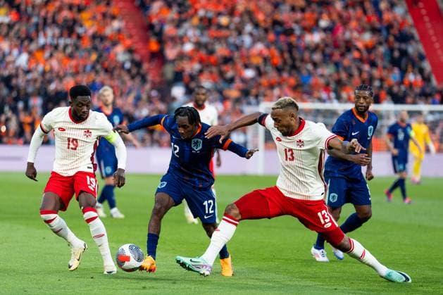 Eredivisie: {event} Rotterdam - Jeremie Frimpong of Netherlands during the Friendly match between The Netherlands and Canada at De Kuip on 06 June 2024 in Rotterdam, The Netherlands. (Box 2 Box Tom Bode) Copyright: xTomxBodex