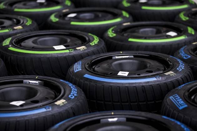 Pirelli rain and intermediate tyres, pneus, tyre, pneu, during the Formula 1 AWS Grand Prix du Canada 2024, 9th round of the 2024 Formula One World Championship, WM, Weltmeisterschaft from June 07 to 09, 2024 on the Circuit Gilles Villeneuve, in Montrà al, Canada - F1 - CANADIAN GRAND PRIX 2024 DPPI Panoramic 240606_R09_CANADA_DP_EA028566