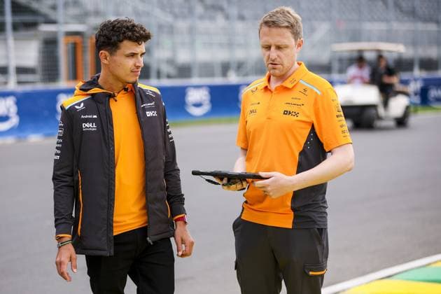 NORRIS Lando (gbr), McLaren F1 Team MCL38, portrait during the Formula 1 AWS Grand Prix du Canada 2024, 9th round of the 2024 Formula One World Championship, WM, Weltmeisterschaft from June 07 to 09, 2024 on the Circuit Gilles Villeneuve, in MontrÃ al, Canada - F1 - CANADIAN GRAND PRIX 2024 DPPI Panoramic  240606_R09_CANADA_DP_EA029176
