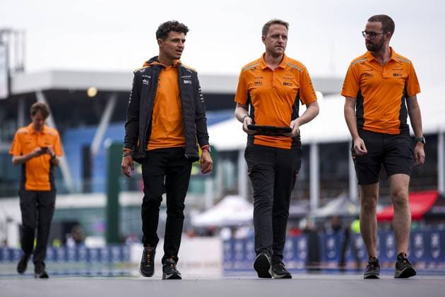 NORRIS Lando (gbr), McLaren F1 Team MCL38, portrait during the Formula 1 AWS Grand Prix du Canada 2024, 9th round of the 2024 Formula One World Championship, WM, Weltmeisterschaft from June 07 to 09, 2024 on the Circuit Gilles Villeneuve, in MontrÃ al, Canada - F1 - CANADIAN GRAND PRIX 2024 DPPI Panoramic  240606_R09_CANADA_DP_EA029090