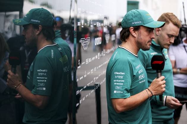ALONSO Fernando (spa), Aston Martin F1 Team AMR24, portrait during the Formula 1 AWS Grand Prix du Canada 2024, 9th round of the 2024 Formula One World Championship, WM, Weltmeisterschaft from June 07 to 09, 2024 on the Circuit Gilles Villeneuve, in MontrÃ al, Canada - F1 - CANADIAN GRAND PRIX 2024 DPPI Panoramic  240606_R09_CANADA_DP_EA021826
