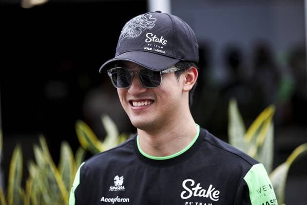 ZHOU Guanyu (chi), Stake F1 Team Kick Sauber C44, portrait during the Formula 1 AWS Grand Prix du Canada 2024, 9th round of the 2024 Formula One World Championship, WM, Weltmeisterschaft from June 07 to 09, 2024 on the Circuit Gilles Villeneuve, in MontrÃ al, Canada - F1 - CANADIAN GRAND PRIX 2024 DPPI Panoramic  240606_R09_CANADA_DP_EA022260