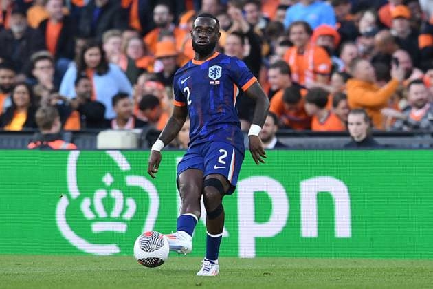 International soccer match Netherlands Canada on 06 06 2024 at Feyenoord Stadium in Rotterdam Lutsharel Geertruida Netherlands xRx
