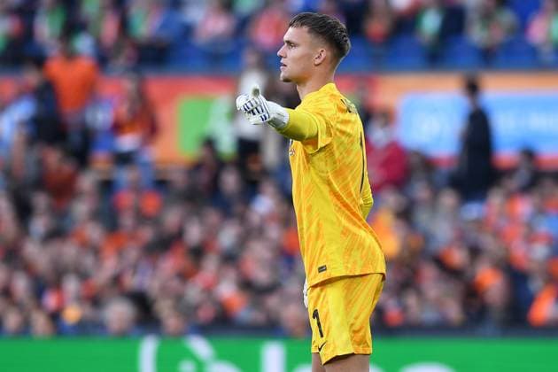 International soccer match Netherlands Canada on 06 06 2024 at Feyenoord Stadium in Rotterdam Bart Verbruggen Netherlands xRx