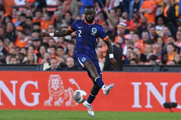 International soccer match Netherlands Canada on 06 06 2024 at Feyenoord Stadium in Rotterdam Lutsharel Geertruida Netherlands xRx