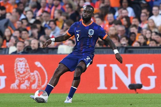International soccer match Netherlands Canada on 06 06 2024 at Feyenoord Stadium in Rotterdam Lutsharel Geertruida Netherlands xRx
