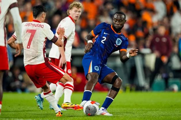 Eredivisie: {event} Rotterdam - Lutsharel Geertruida of Netherlands during the Friendly match between The Netherlands and Canada at De Kuip on 06 June 2024 in Rotterdam, The Netherlands. (Box 2 Box Tom Bode) Copyright: xTomxBodex