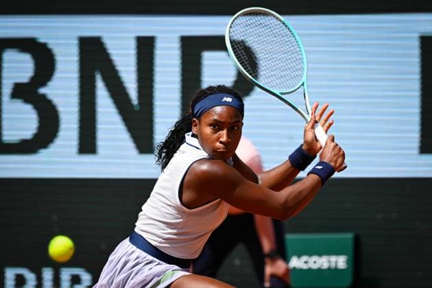Coco Gauff ( USA ) during the 2024 French Open at Roland Garros on June 6, 2024 in Paris, France. ( Photo by federico pestellini panoramic ) - TENNIS : Roland Garros 2024 - Internationaux de France - 06 06 2024 FedericoPestellini Panoramic 