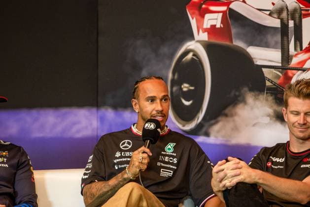 June 6, 2024, Montreal, Quebec, Canada: Lewis Hamilton (GBR) - Mercedes-AMG PETRONAS F1 Team - Mercedes W15 - Mercedes E Performance during drivers press conference, PK, Pressekonferenz Formula 1 Aws Grand Prix du Canada 2024, Montreal, Quebec, Canada, from Jun 6th to 9th - Rounfd 9 of 24 of 2024 F1 World Championship, WM, Weltmeisterschaft Montreal Canada - ZUMAm217 20240606_zsp_m217_014 Copyright: xAlessioxDexMarcox