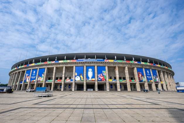 EURO 2024, preparations at the Olympic Stadium in Berlin
