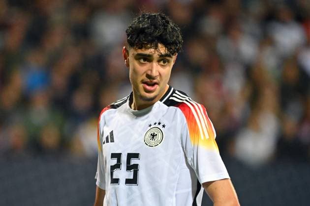 Aleksandar PAVLOVIC GER , action,single picture,cropped single motif,portrait,portrait,portrait football match Germany GER Ukraine UKR 0 0 on 03 06 2024, Max Morlock Stadium Nuremberg