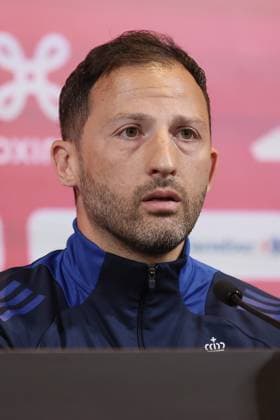 Belgium s head coach Domenico Tedesco pictured during a press conference, PK, Pressekonferenz of the Belgian national soccer team Red Devils, at the Royal Belgian Football Association s training center in Tubize, Friday 07 June 2024. The Red Devils are preparing for the Euro 2024 European Championships in Germany. BRUNOxFAHY  x94102880x