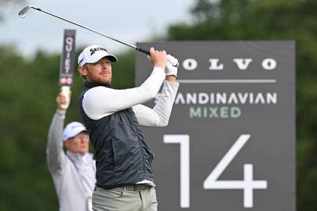 Sebastian Soderberg of Sweden in action during the second day of the Scandinavian Mixed, DP World Tour Championship golf tournament, at Vasatorps Golf Club outside Helsingborg, Sweden, on June 07, 2024 HELSINGBORG SWEDEN GOLF x10030x  Copyright: xJonasxEkströmer TTx SWEDEN GOLF SCANDINAVIAN MIXED