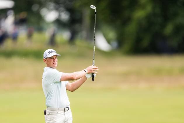 240607 Vincent Norrman of Sweden during the second round of the 2024 Scandinavian Mixed Golf Tournament on June 7, 2024 in Helsingborg Photo Petter Arvidson BILDBYRAN kod PA PA0827 golf scandinavian mixed bbeng volvo car scandinavian mixed  Copyright: PETTERxARVIDSON BB240607PA113