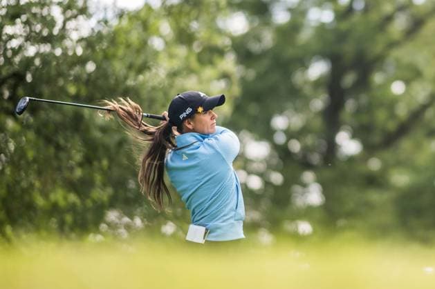 240607 Linn Grant or Sweden during the second round of the 2024 Scandinavian Mixed Golf Tournament on June 7, 2024 in Helsingborg Photo Petter Arvidson BILDBYRAN kod PA PA0827 golf scandinavian mixed bbeng volvo car scandinavian mixed  Copyright: PETTERxARVIDSON BB240607PA128