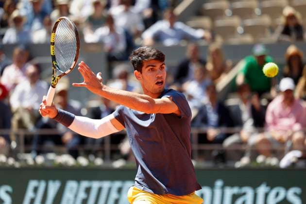 Carlos Alcaraz ESP , Semifinal, Semi Final Tennis French Open 2024 Roland Garros Paris France June 7, 2024 Copyright: xJuergenxHasenkopfx