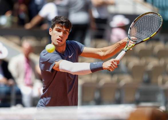Carlos Alcaraz ESP , Semifinal, Semi Final Tennis French Open 2024 Roland Garros Paris France June 7, 2024 Copyright: xJuergenxHasenkopfx