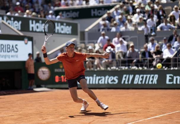 Jannik Sinner of Italy in action French Open Tennis, Day 13, Tennis, Roland Garros, Paris, France - 07 June 2024  Copyright: xEllaxLing Shutterstockx 14523807ah