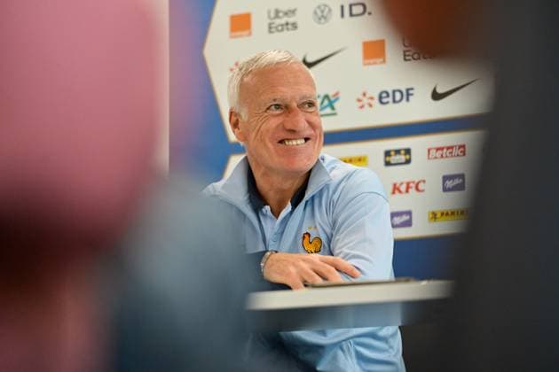 Didier Deschamps Entraineur Equipe de France Football Quentin reix PHOTOPQR ECHO REPUBLICAIN ; ; 07 06 2024 ; Didier Deschamps Entraineur Equipe de France Football Interview face a la PQR Ã Clairefontaine avant l Euro 2024 07 06 2024 Photo : Quentin Reix - Didier Deschamps Coach of the French Football Team press conference, PK, Pressekonferenz June 7th 2024 Clairefontaine, France France  Copyright: xPHOTOPQR ECHOxREPUBLICAIN MAXPPPxQuentinxreixx 20240607ECH4375 20240607ECH4375