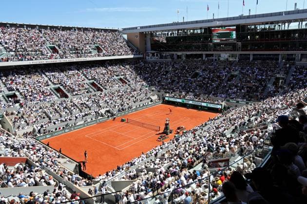 7th June 2024; Roland Garros, Paris, France; 2024 French Open Tennis tournament, Day 13; A full stadium at Philippe Chatrier during Carlos Alcaraz (ESP) versus Jannik Sinner (ITA) mens singles semi-final match  ActionPlus12651464 JonxBromley